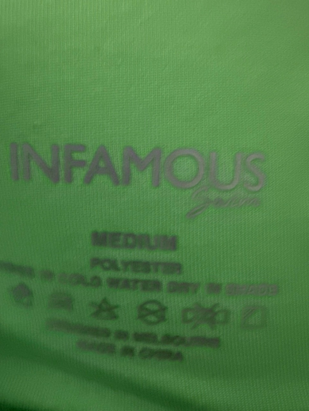Infamous Swim Textured V-Neck High-Waist Bikini Set in Bright Green - Picture 3 of 5